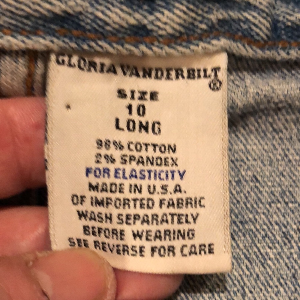 Gloria Vanderbilt vintage high waist light denim wash jeans - Picture 6 of 10